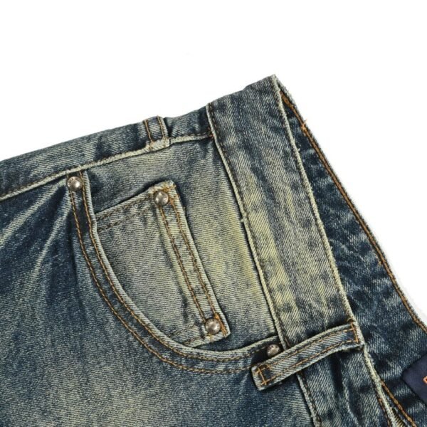 Louis Vuitton Pumpkin embroidered jeans