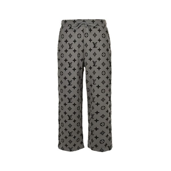 Louis Vuitton 24Fw All-over monogram flocked trousers