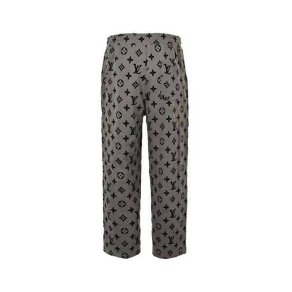 Louis Vuitton 24Fw All-over monogram flocked trousers