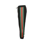 Gucci Red and green jacquard webbing trousers