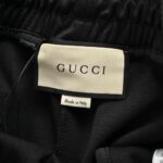 Gucci Classic red and green web trousers