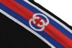 Gucci GG tricolor stripe striped webbing colorblock trousers