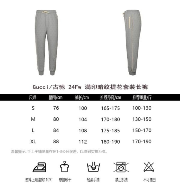 Gucci 24Fw all over printed jacquard trousers