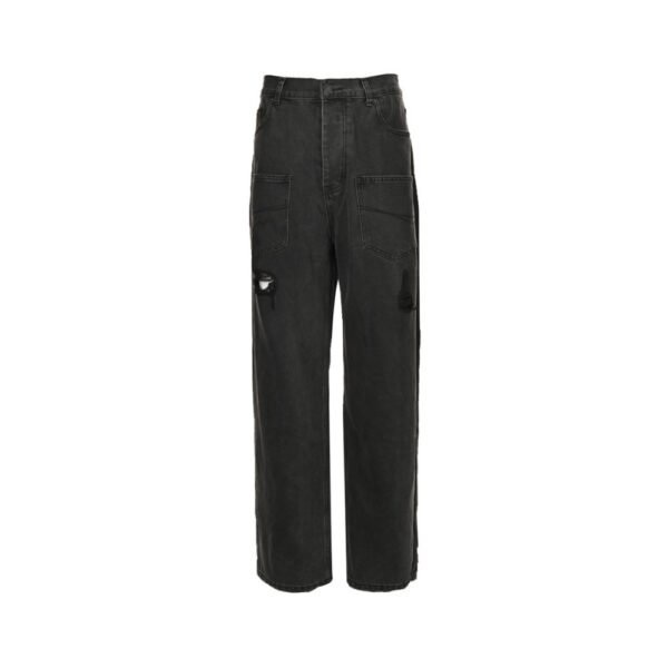 Balenciaga 24Fw Reverse Pocket Destroyed Jeans