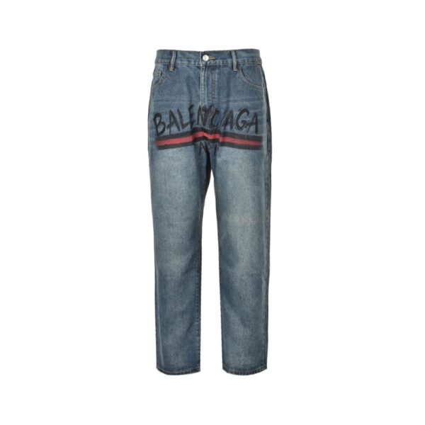 Balenciaga Coca Cola Print Vintage Jeans
