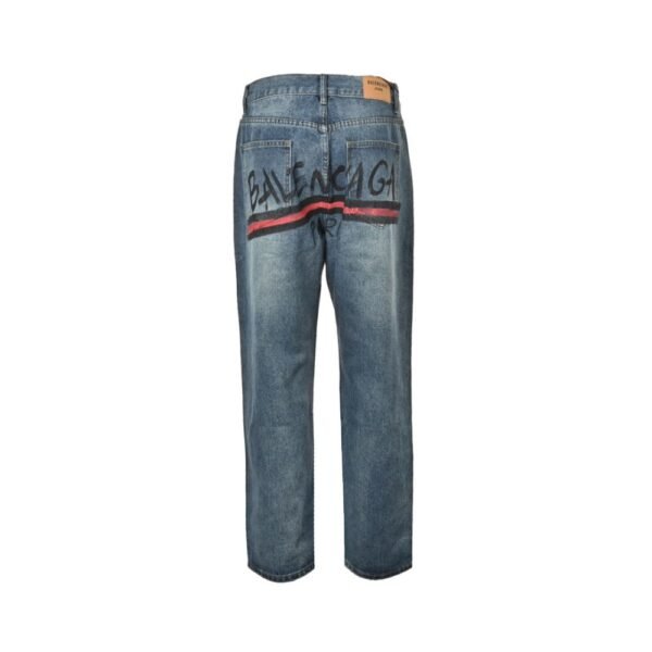 Balenciaga Coca Cola Print Vintage Jeans