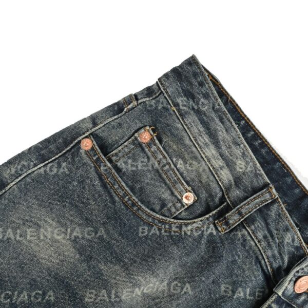 Balenciaga 24Fw Tape Print Jeans