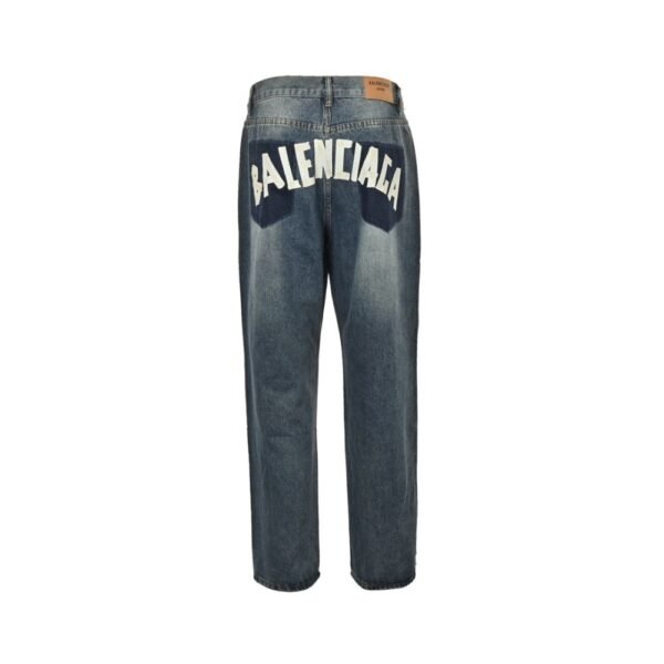 Balenciaga 24Fw Tape Print Jeans