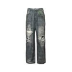 Balenciaga Hidden Dye Dirty Ripped Jeans
