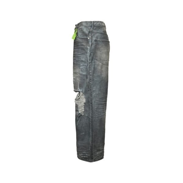 Balenciaga Hidden Dye Dirty Ripped Jeans