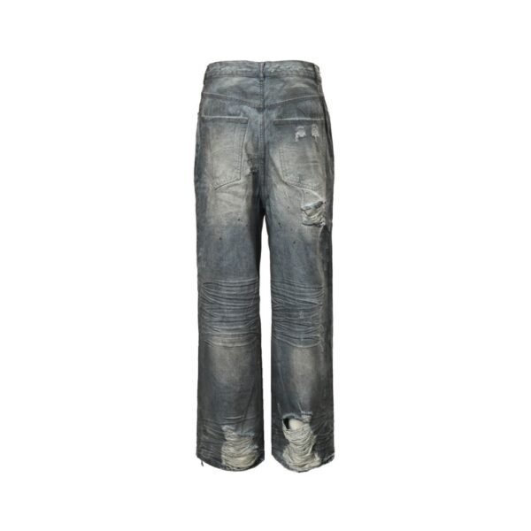 Balenciaga Hidden Dye Dirty Ripped Jeans