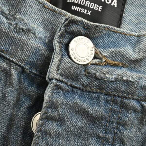 Balenciaga Hidden Dye Dirty Ripped Jeans