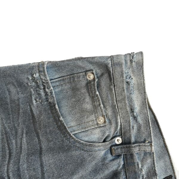 Balenciaga Hidden Dye Dirty Ripped Jeans