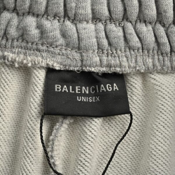 Balenciaga Earth print washed distressed trousers