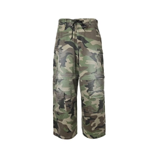 Balenciaga Camouflage trousers with detachable pockets