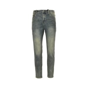 Prada 24Fw Wheat Horse Embroidered Jeans