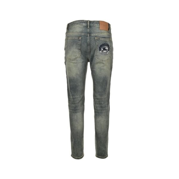 Prada 24Fw Wheat Horse Embroidered Jeans