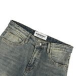 Prada 24Fw Wheat Horse Embroidered Jeans