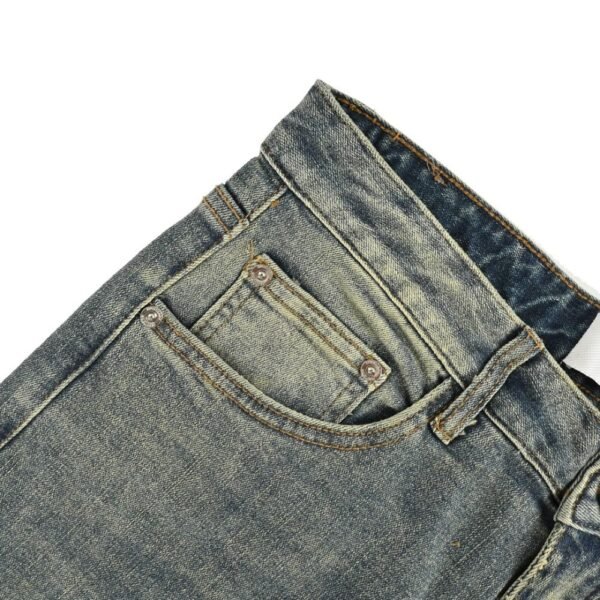 Prada 24Fw Wheat Horse Embroidered Jeans