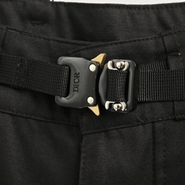 Dior Belt Metal Buckle Saddle Pocket Cargo Pants
