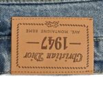 Dior 24Fw Floral Embroidery Letter Washed Jeans
