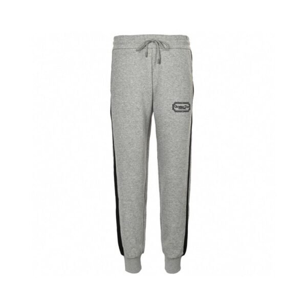 Dior 24Fw Silver Logo Embroidered Trousers
