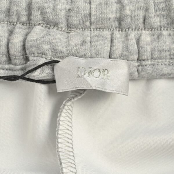 Dior 24Fw Silver Logo Embroidered Trousers