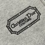 Dior 24Fw Silver Logo Embroidered Trousers