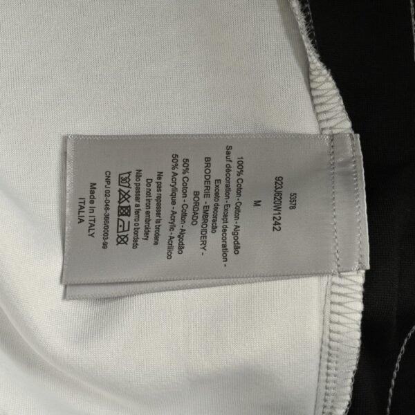 Dior 24Fw Silver Logo Embroidered Trousers