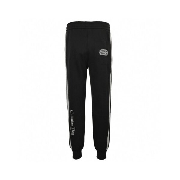 Dior 24Fw Silver Logo Embroidered Trousers