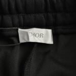 Dior 24Fw Silver Logo Embroidered Trousers
