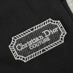 Dior 24Fw Silver Logo Embroidered Trousers
