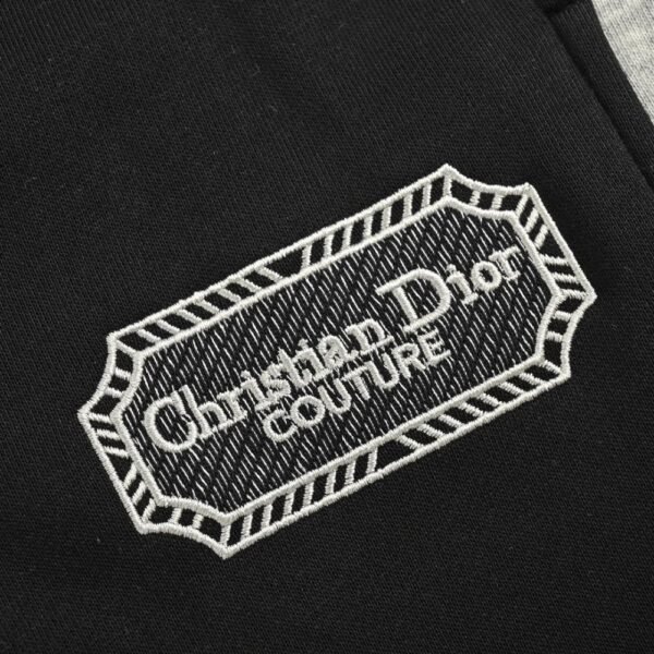 Dior 24Fw Silver Logo Embroidered Trousers