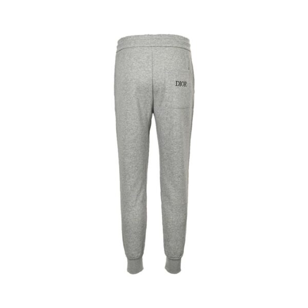 Dior  24Fw Silver Logo Embroidered Trousers