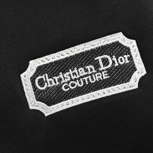 Dior  24Fw Silver Logo Embroidered Trousers