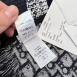 Dior Scarf Wool and Silk Blend Double Face Scarf Blue