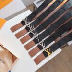 Louis Vuitton  French leather Belts