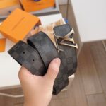 Louis Vuitton  French leather Belts