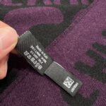 Chanel Gradient graffiti shawl Purple