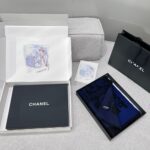 Chanel Gradient graffiti shawl Blue