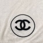 Chanel Scarf Silk Cashmere Shawl White