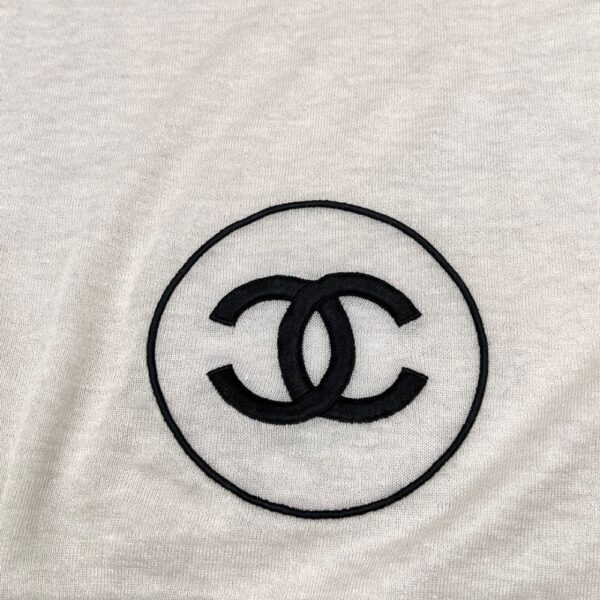 Chanel Scarf Silk Cashmere Shawl White