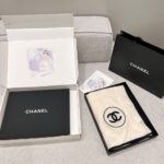 Chanel Scarf Silk Cashmere Shawl White
