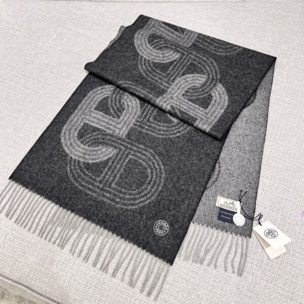Hermes Fubao Avenue No. 24 Race Track Charcoal Gray