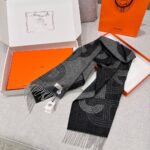 Hermes Fubao Avenue No. 24 Race Track Charcoal Gray