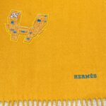 Hermes space university scarf Yellow