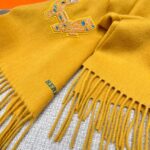 Hermes space university scarf Yellow