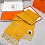 Hermes space university scarf Yellow