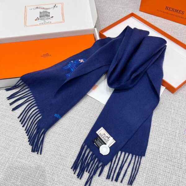 Hermes space university scarf Blue