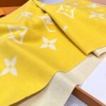 Louis Vuitton Rrykjavik Classic Cashmere Scarf Yellow
